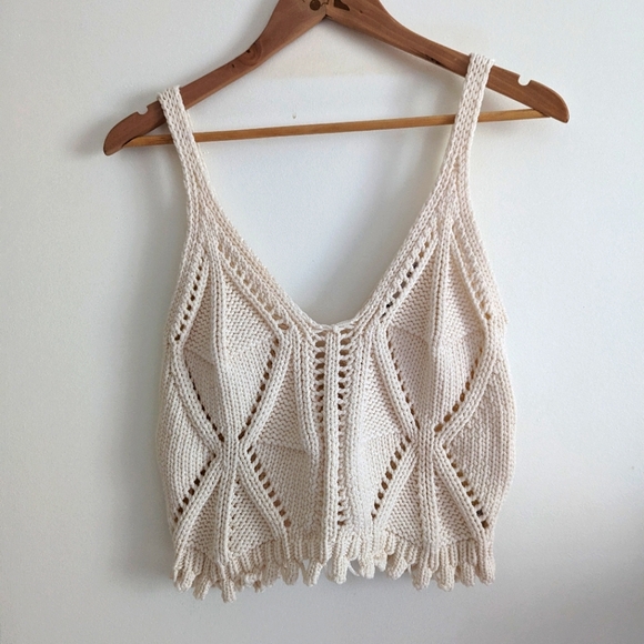 Zara Knit Crop Tank - Picture 1 of 1